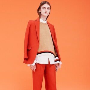 MRZ Cashmere and Wool Striped Jumper  Sweater Camel Fall 2017 Size Medium